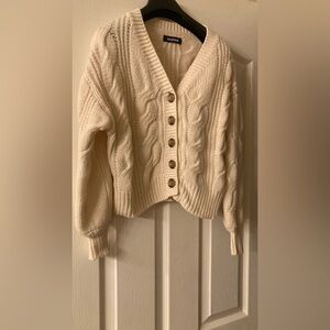 Naadam cropped wool cardigan cream XS/ S